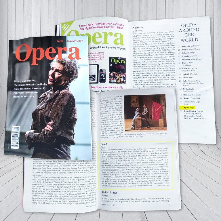 Nuestro Nabucco en revista Ópera