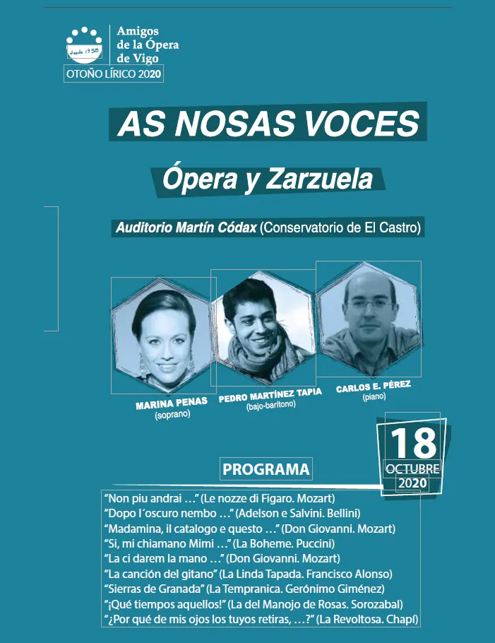 GALA AS NOSAS VOCES 2020. Otoño Lírico 2020