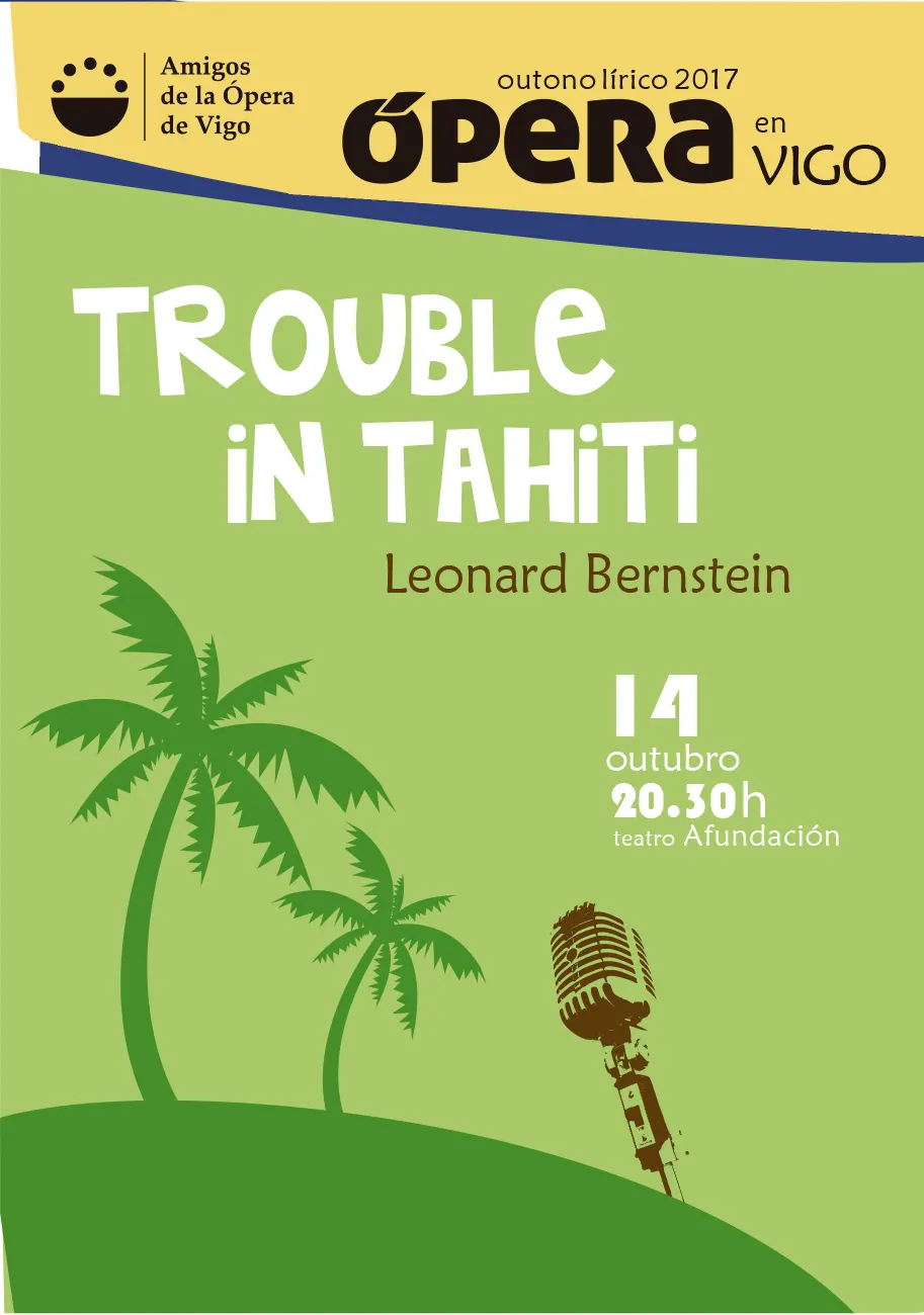 Ópera Trouble in Tahiti. Otoño Lirico 2017