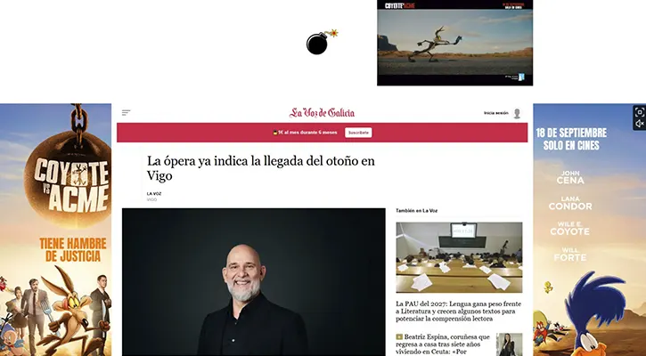 La Voz de Galicia: la ópera ya marca el inicio del otoño en Vigo con el Otoño Lírico 2026