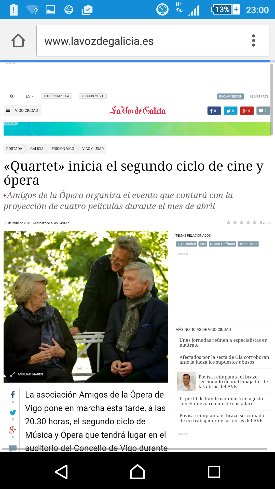 La primera película de nuestro ciclo en medios.