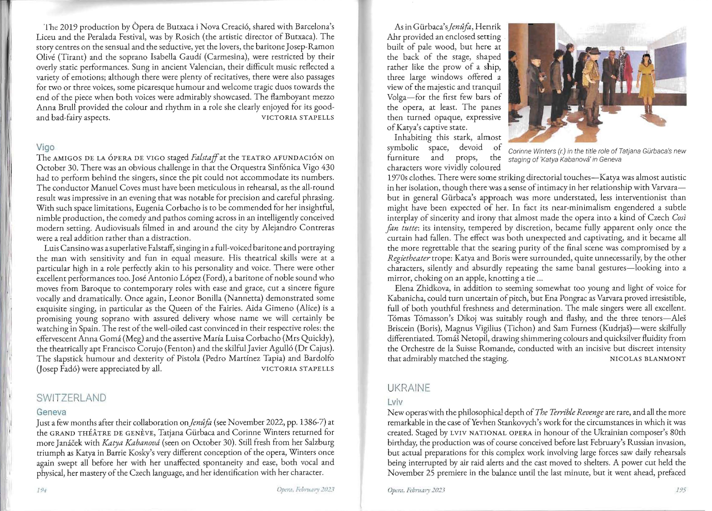 Revista Inglesa Ópera