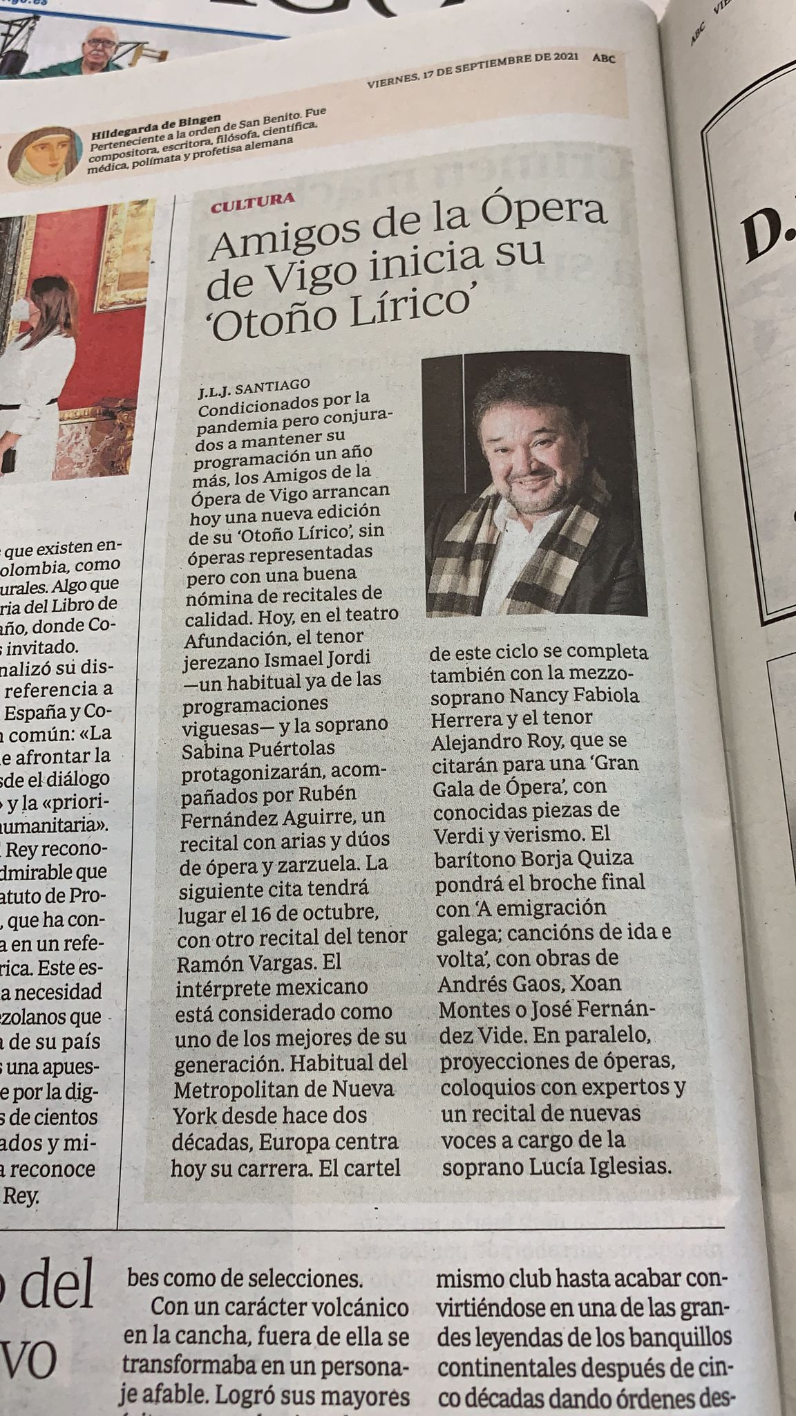 Abc. Amigos de la Ópera de Vigo inicia su