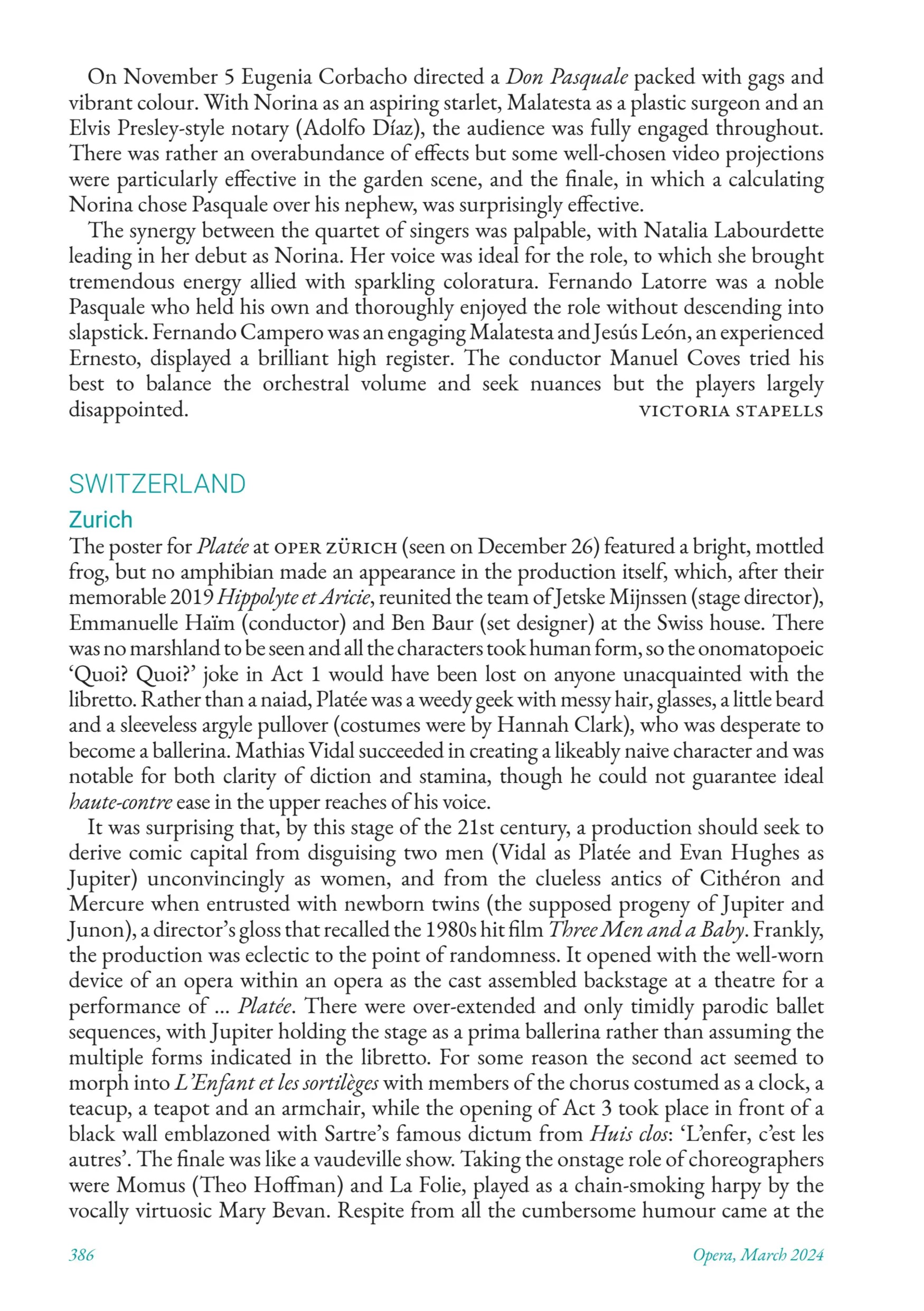 Revista Inglesa OPERA