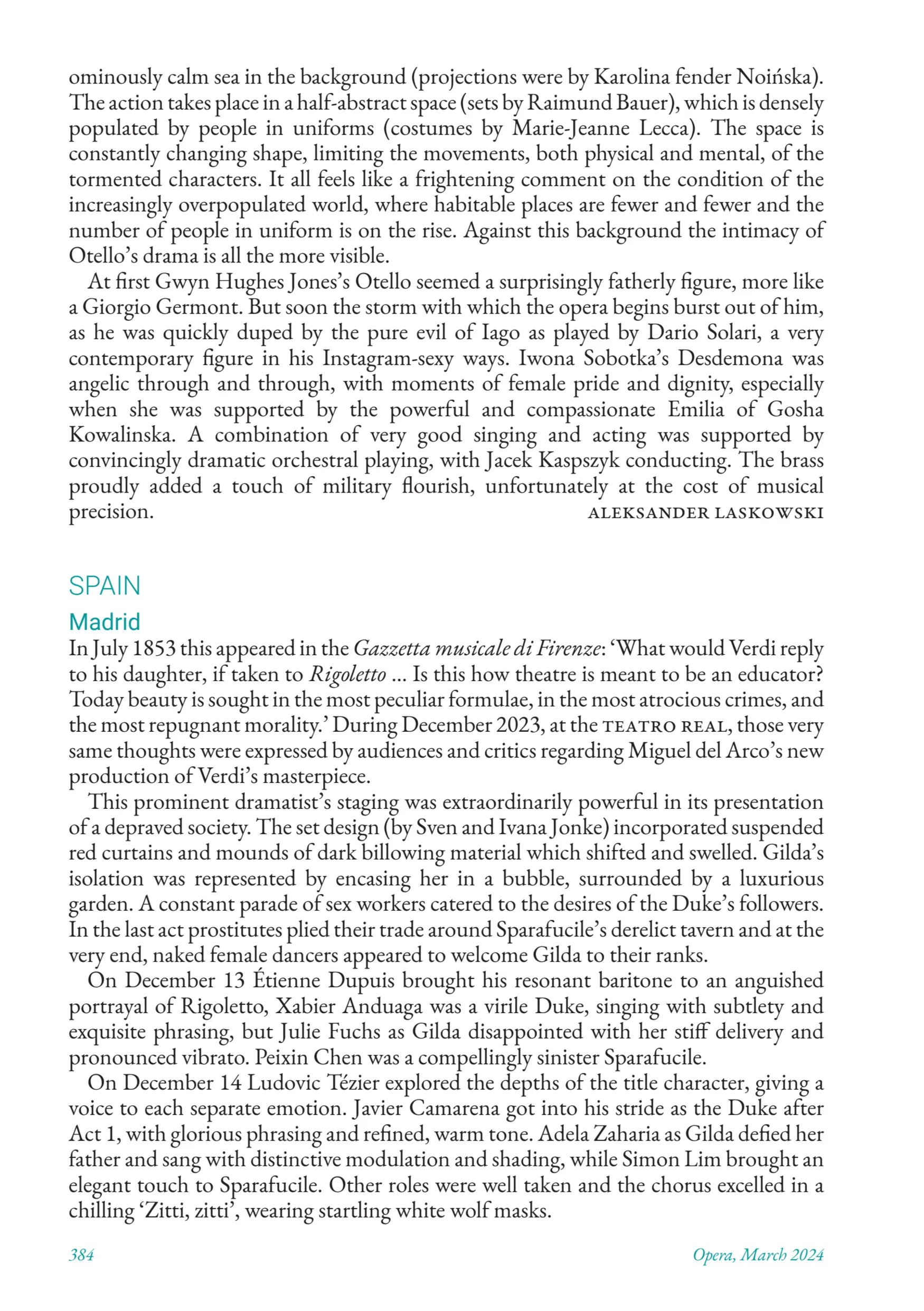 Revista Inglesa OPERA